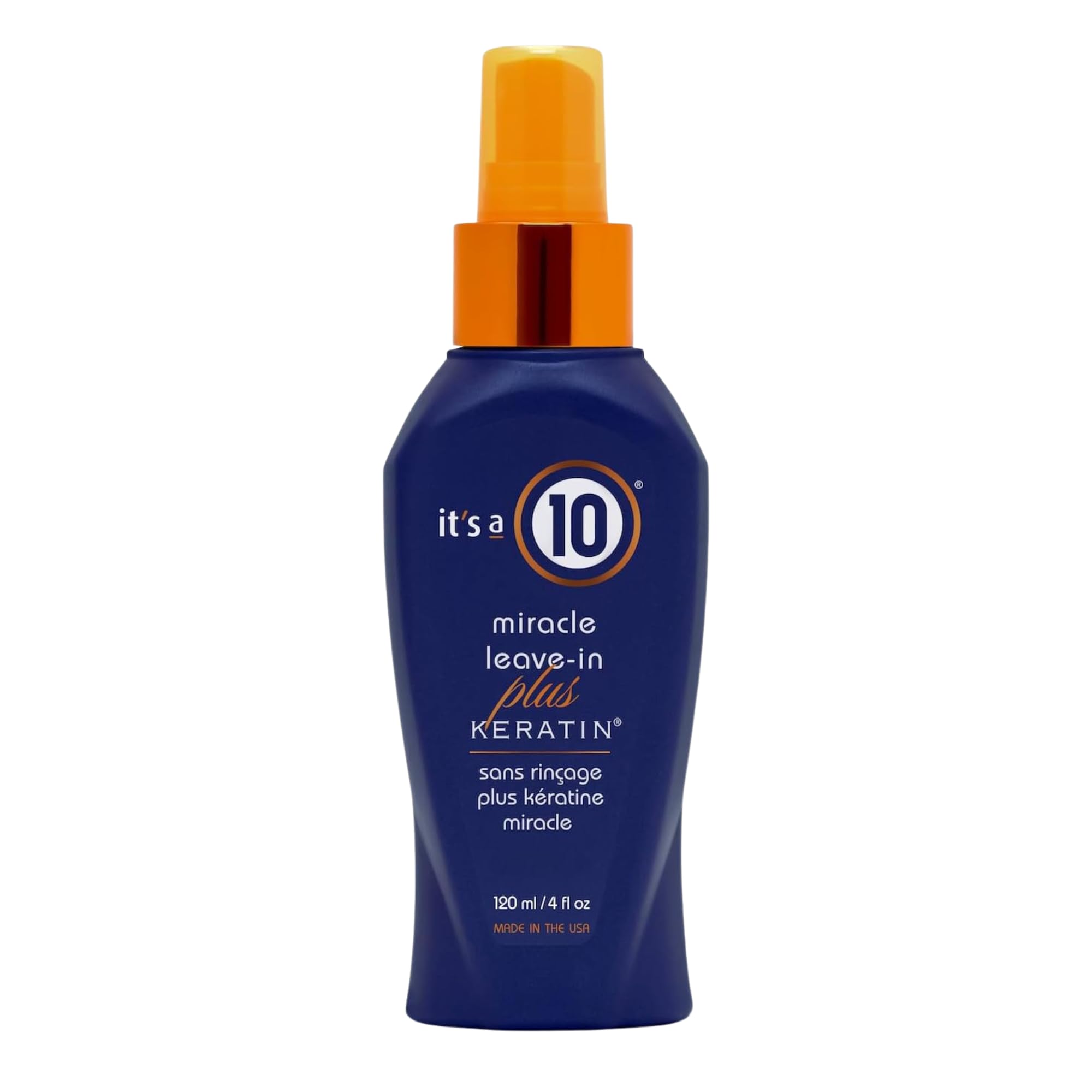 Its a 10 Haircare Miracle Leave-In Keratin : flacon spray pour démêler et protéger les cheveux.