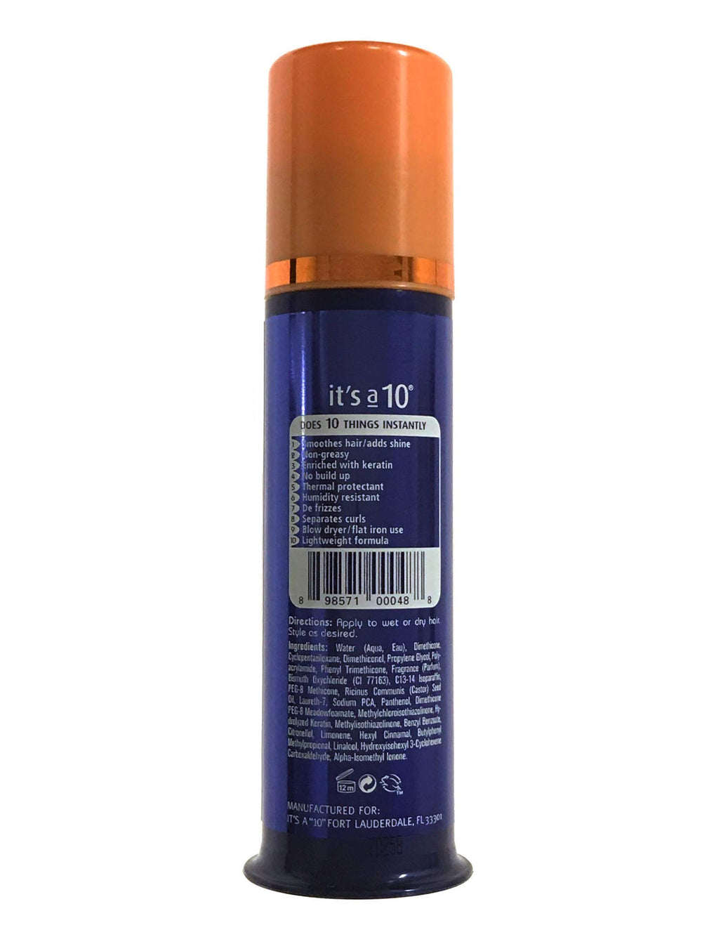 It's a 10 Haircare Miracle sans rinage – bouteille de 100 ml usage quotidien et lutte contre les frisottis