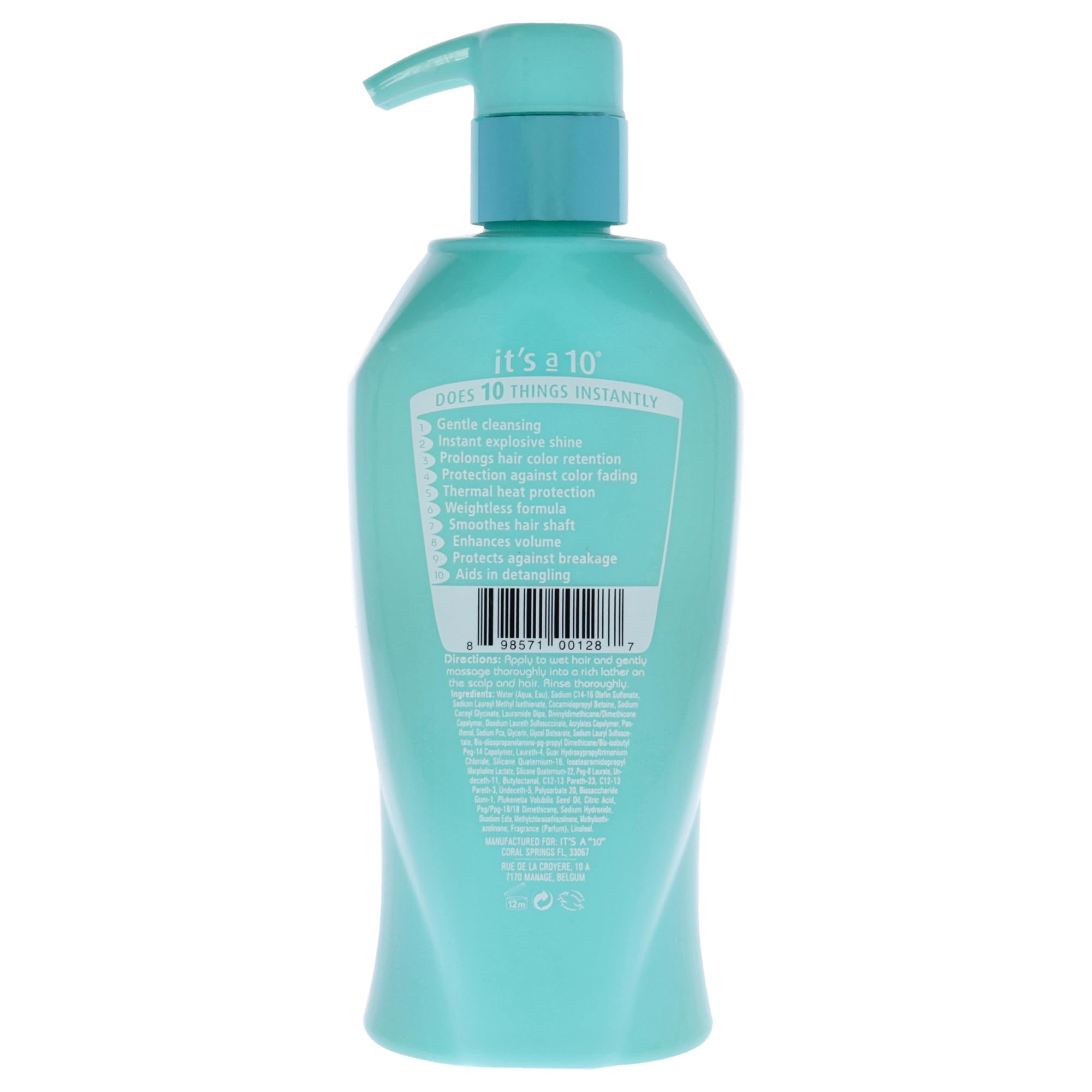 Its a 10 Haircare shampooing miracle brillance avant-après – démêle et apporte du volume