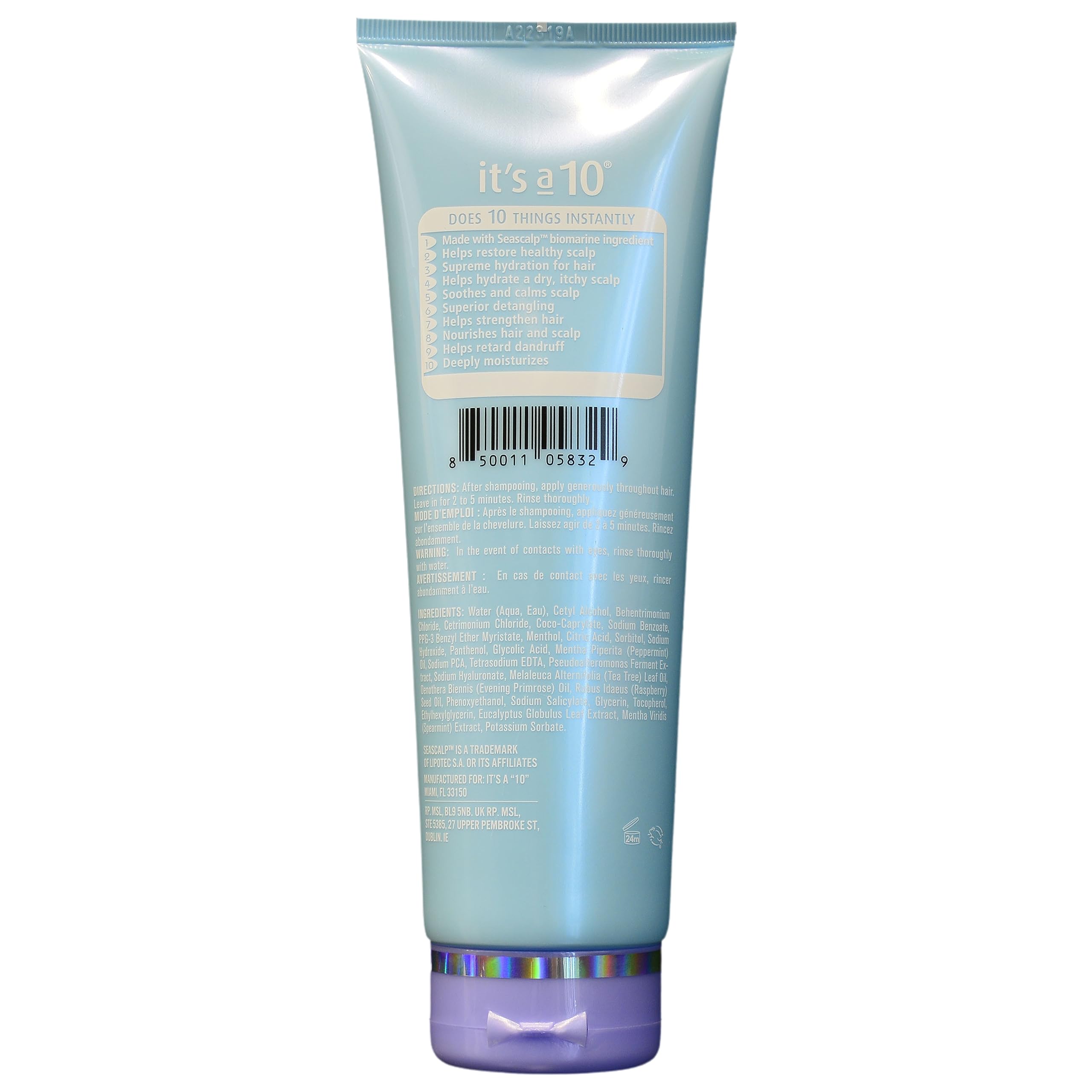 Its a 10 Haircare – Texture crème hydratante prête à démêler les cheveux.