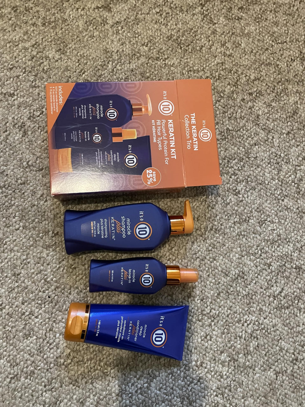 Its a 10 Haircare keratine coffret-emballage, présentation pratique pour votre routine beauté.