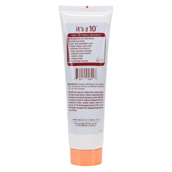 Its a 10 – huile gelée miracle, application pour cheveux bouclés et soin.
