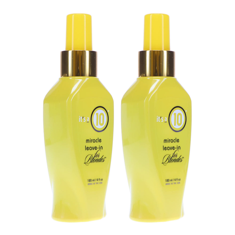 Its A 10 Miracle Blonde: extraits naturels pour une chevelure saine et nourrie