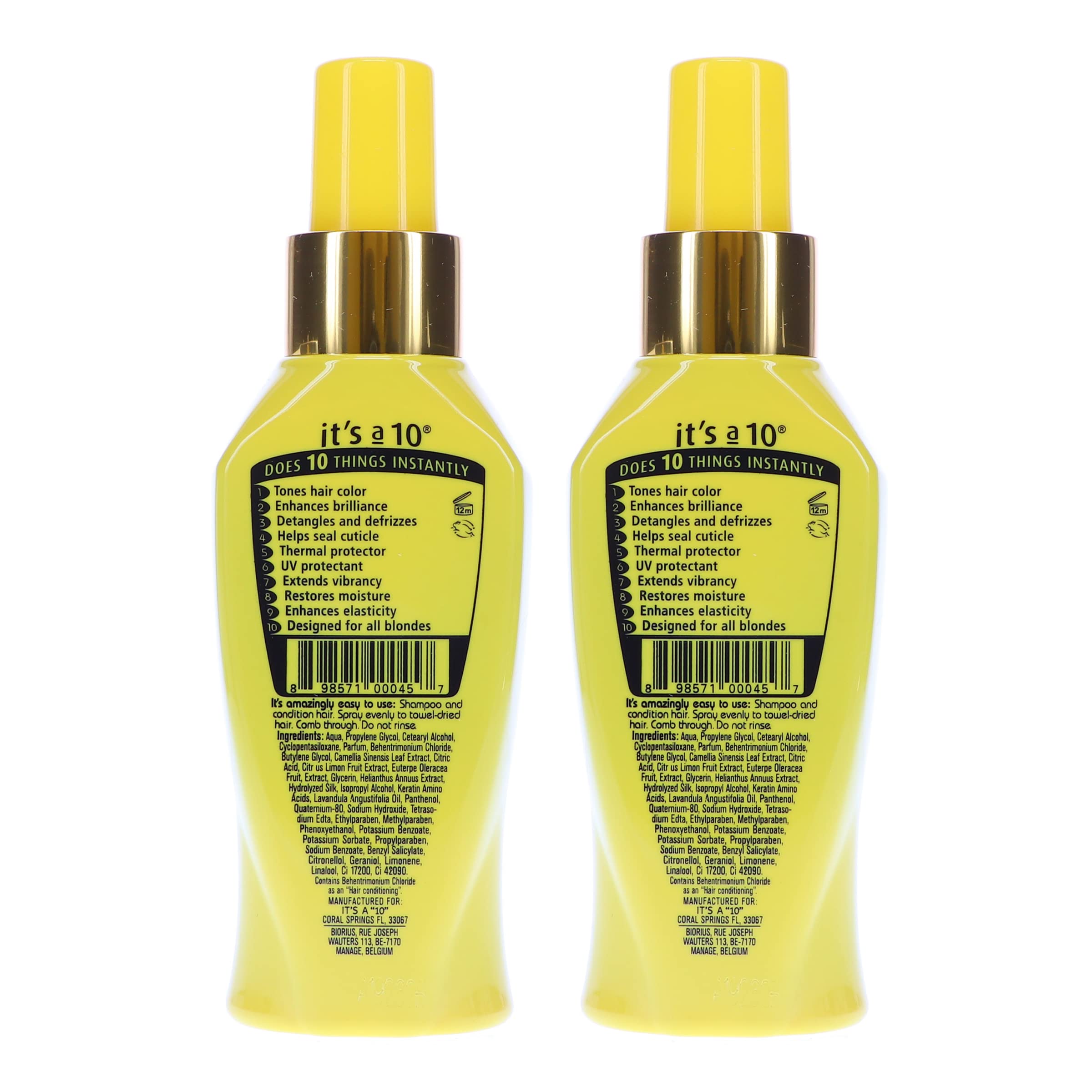 Its A 10 Miracle Blonde: protection contre la chaleur et les dommages capillaires