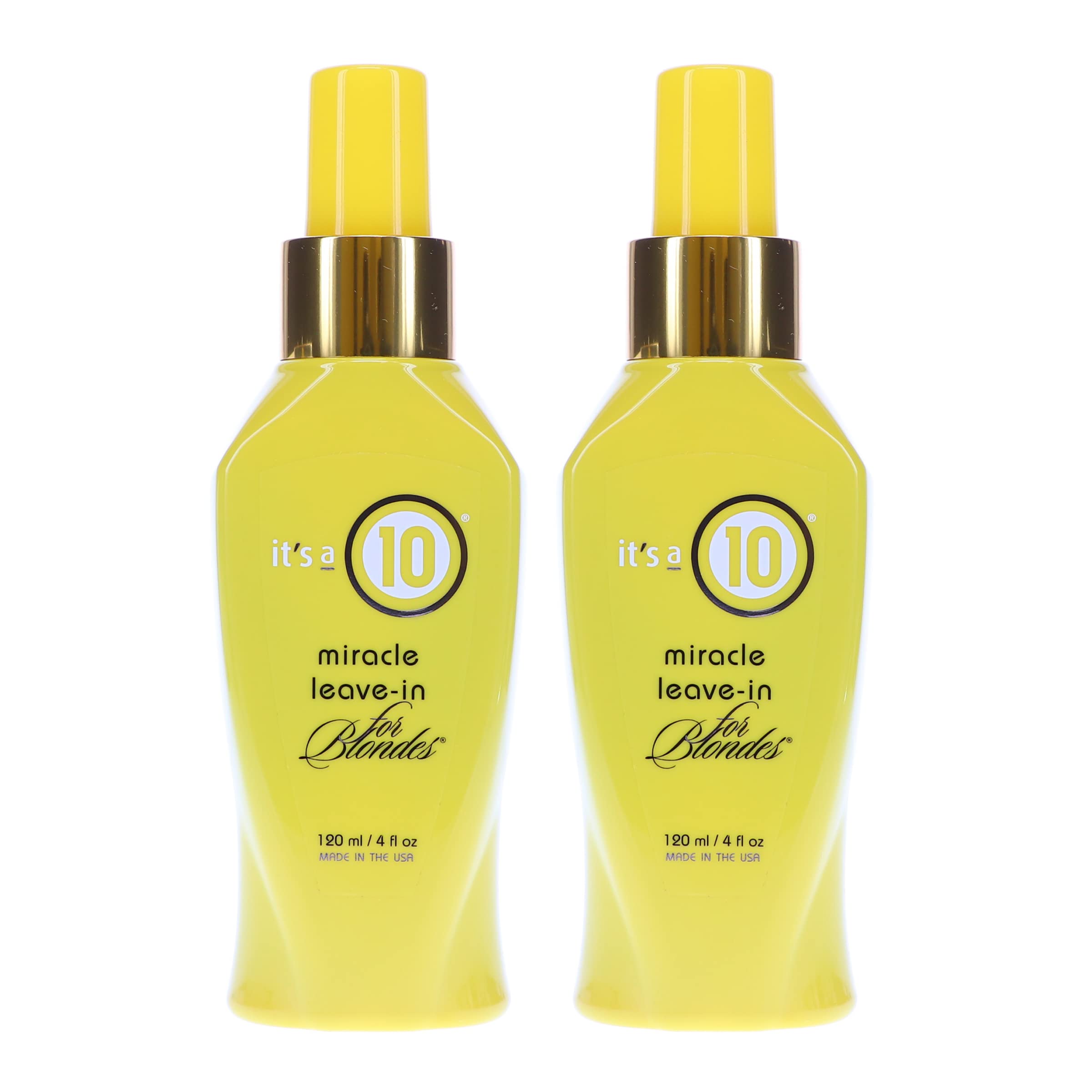 Its A 10 Miracle Blonde: soin sans rinçage pack 2x4 oz neutralisant le jaunissement
