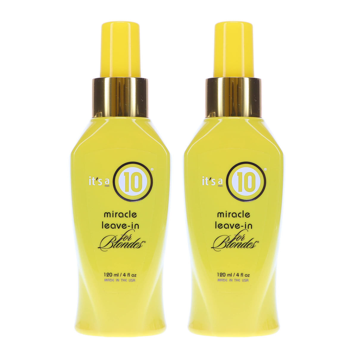 Its A 10 Miracle Blonde: soin sans rinçage pack 2x4 oz neutralisant le jaunissement
