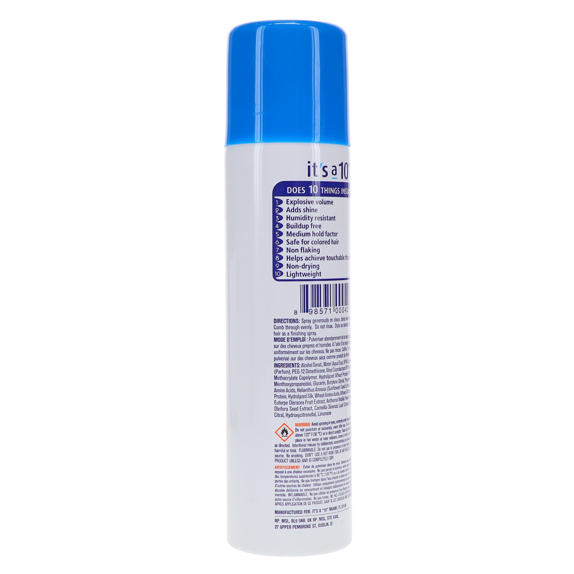 It's A 10 Miracle Blowdry Volumizer root volume demonstration on hair