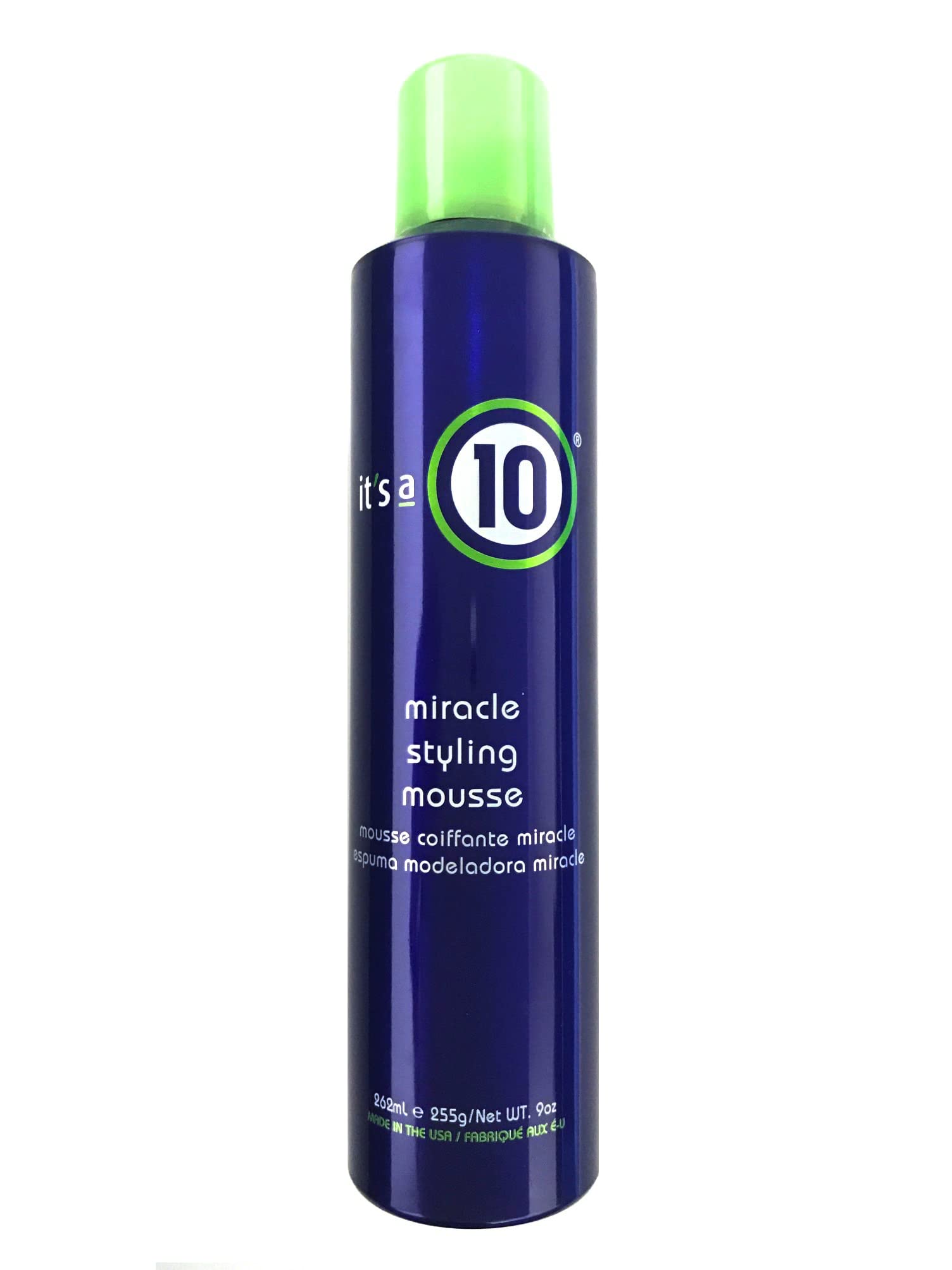 Its a 10 Haircare Mousse coiffage miracle – pack bouteille, tenue légère.
