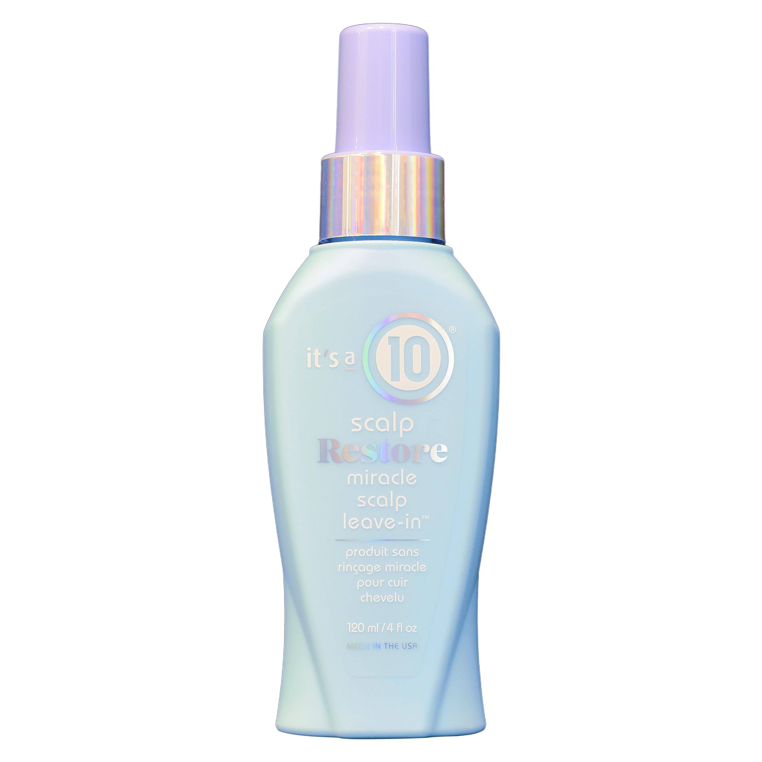 Its a 10 Scalp Restore - Bouteille visible, cuir chevelu hydraté et apaisé.