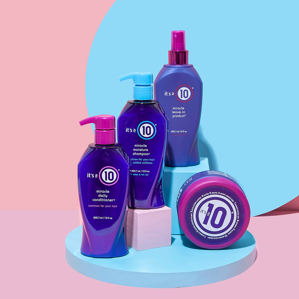 Shampoing Its A 10 avec pompe pratique pour une utilisation facile.