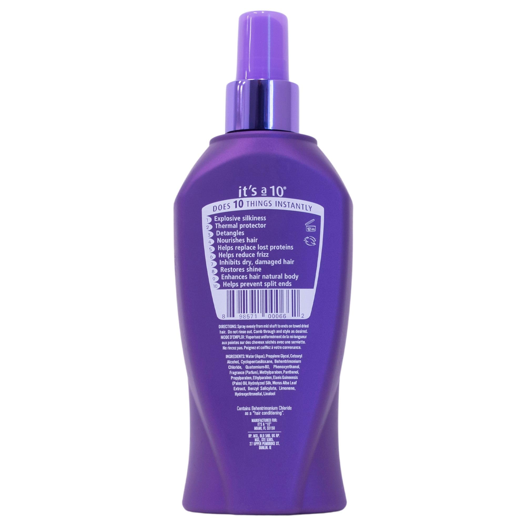 It's A 10 – sur cheveux humides, démêlage efficace et préparation au brushing.