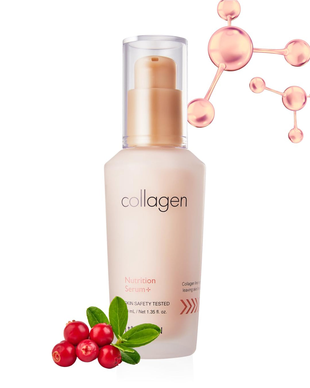 Its Skin Collagen Nutrition Serum, bouteille élégante pour peau plus lisse et nourrie.