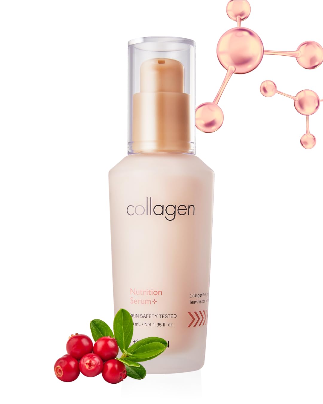 Its Skin Collagen Nutrition Serum, bouteille élégante pour peau plus lisse et nourrie.