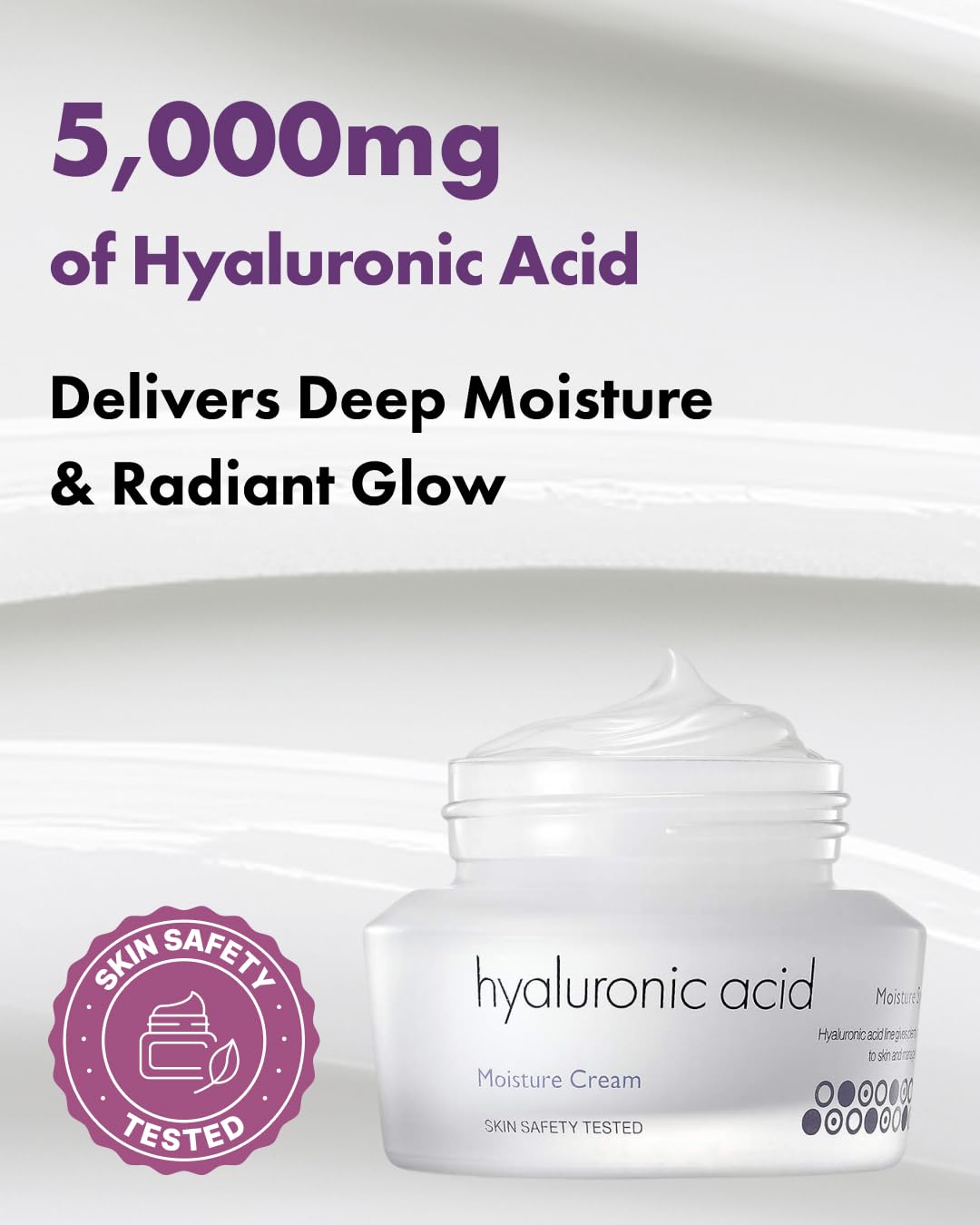 Its Skin Crème Hyaluronique: texture crème douce prête à hydrater en profondeur.