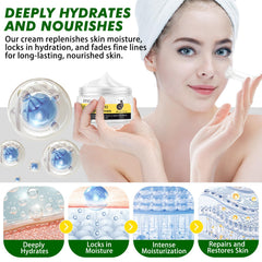 ITSDAWN Application Crème Visage Escargot 92% – démonstration d'une application douce et rapide.