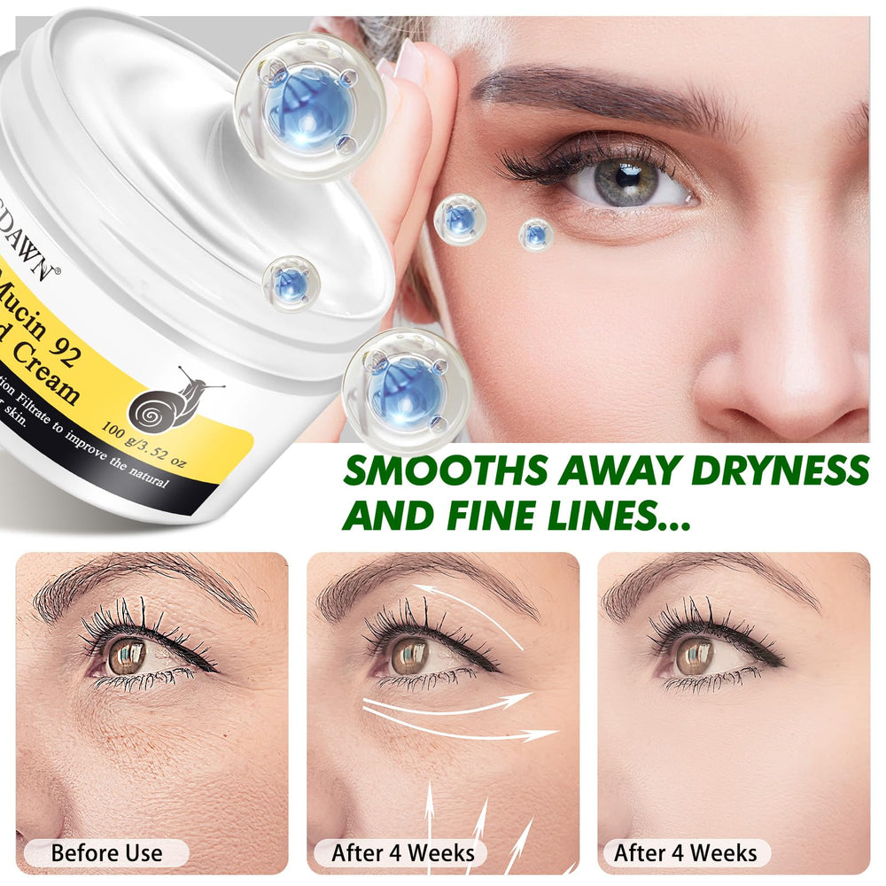ITSDAWN Crème Mucin 92% application matin et soir pour douceur.