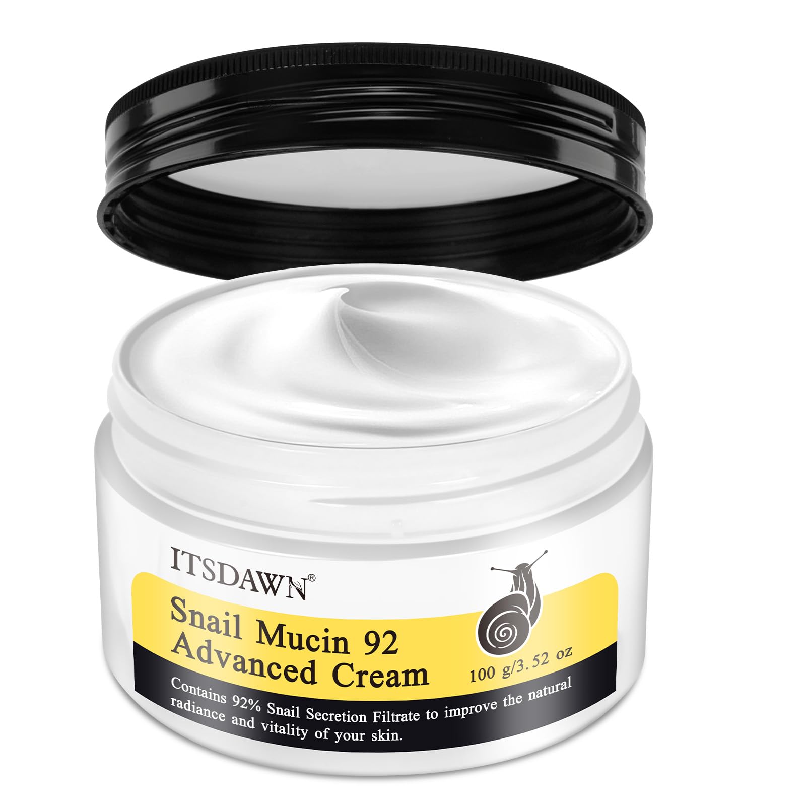 ITSDAWN Crème Mucin 92% pour le visage, hydratation longue durée.