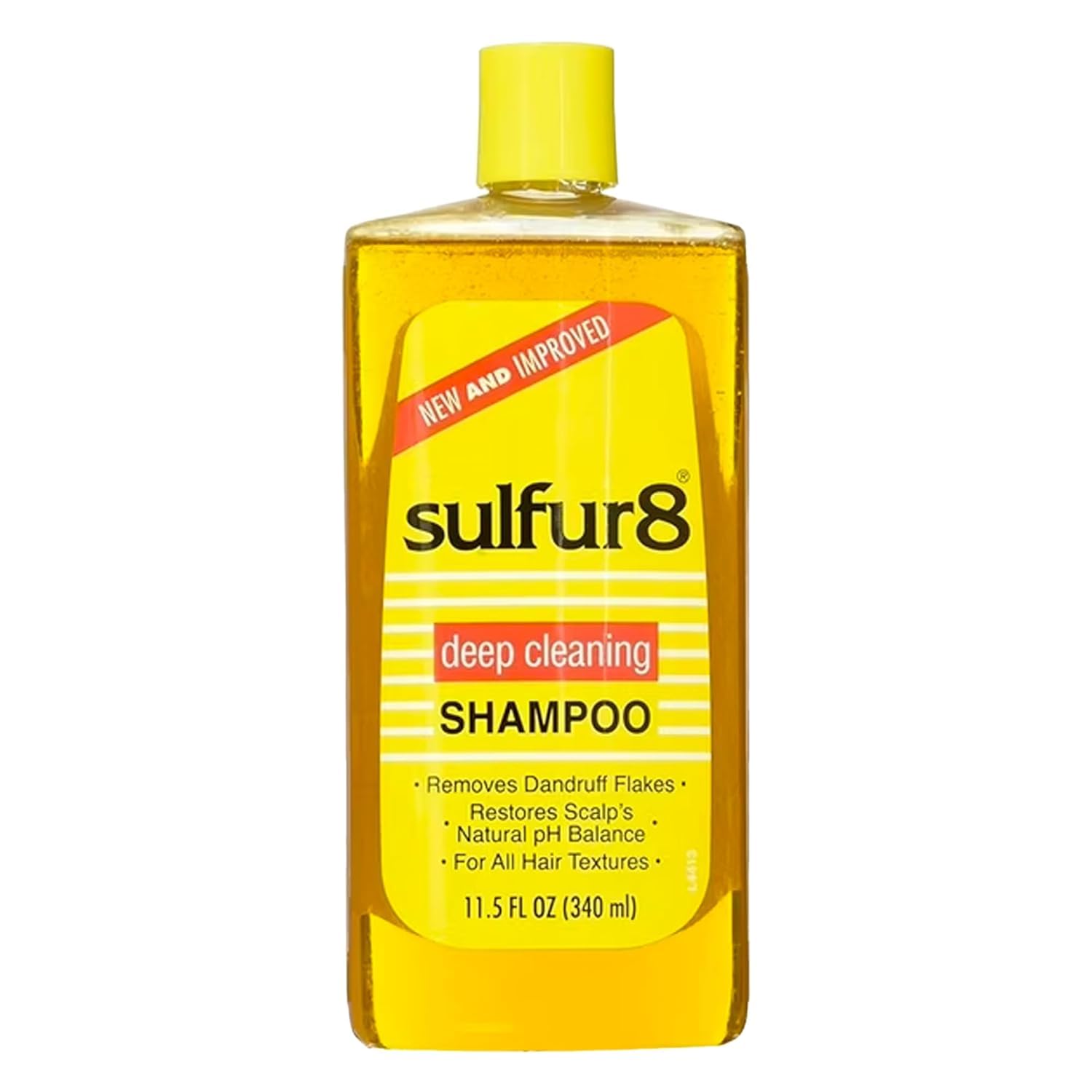 ItzBeauty Sulfur-8 shampoing, bouteille profil, soin en profondeur du cuir chevelu et cheveux.