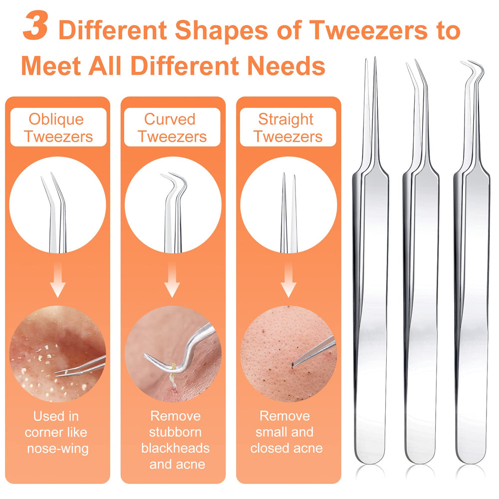 IUMAKEVP outils extraction acné aiguille inox, précision pour un soin ciblé.