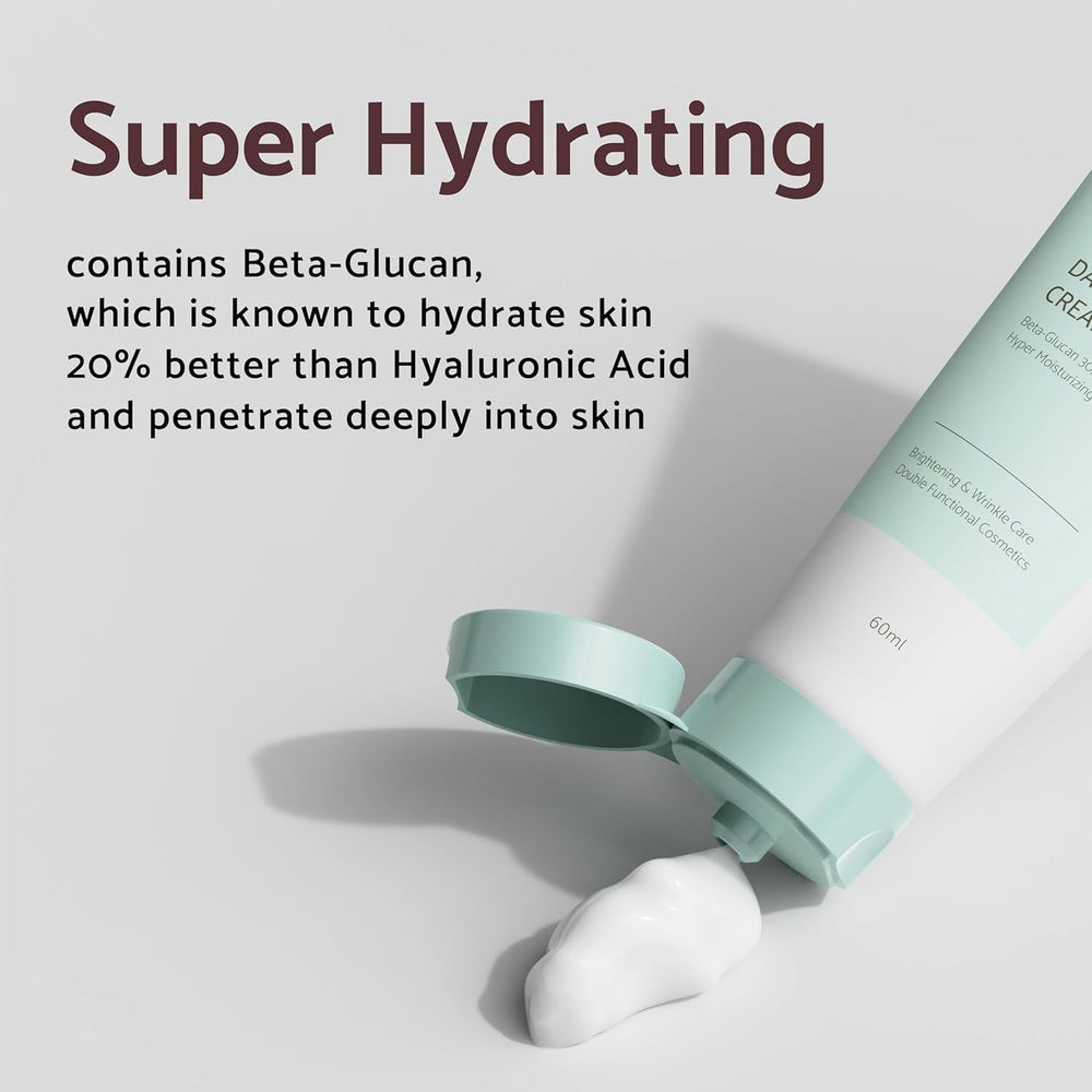 IUNIK Beta-Glucan application shot demonstrates quick absorption without residue.