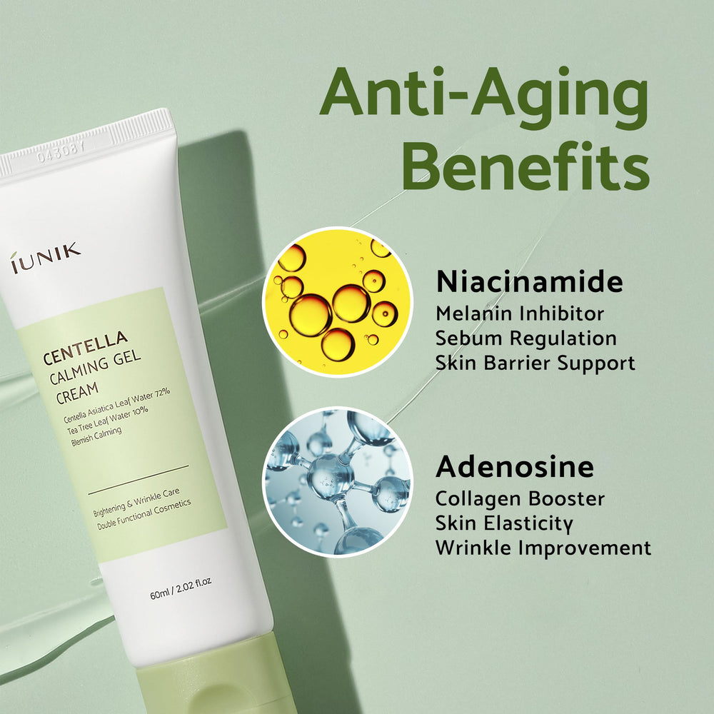 IUNIK Centella 70% Texture gel, prébase maquillage qui améliore la tenue.