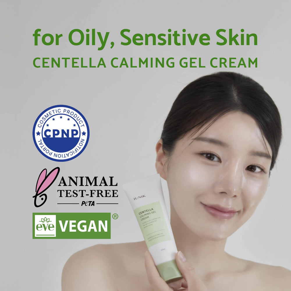 Apaisement doux avec IUNIK Centella sur peau irritée.