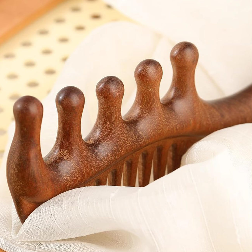 iUnxkmi cadeau bien-être peigne bois pour routine beauté et détente.