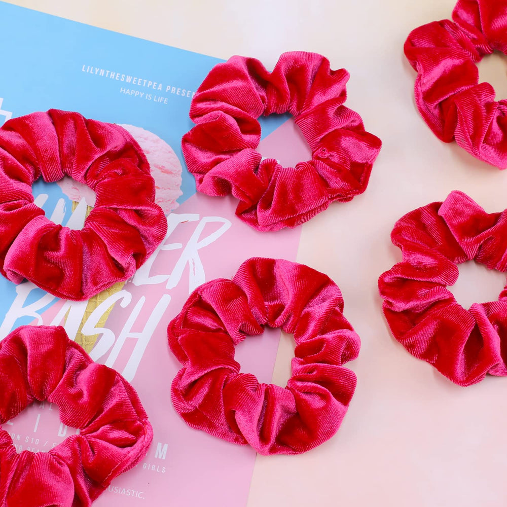 IVARYSS accessoire cheveux velours rouge pour coiffures rapides et soignées.