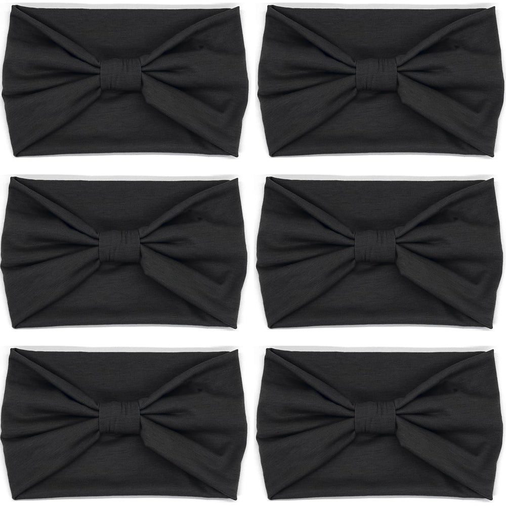 IVARYSS bandeau large noir turban africain, style polyvalent pour toutes les occasions