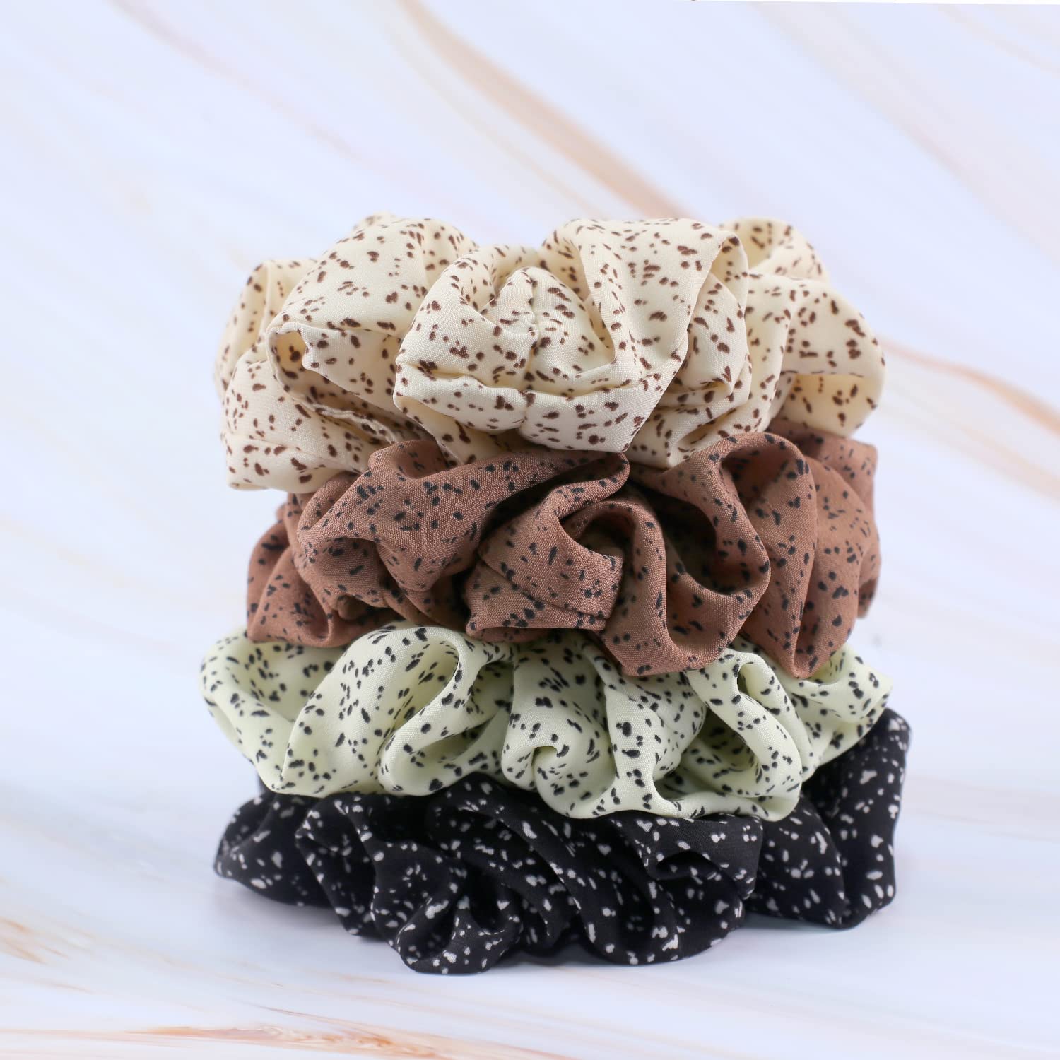 IVARYSS chouchou satin grand diamètre 6 pouces, convient aux cheveux épais.