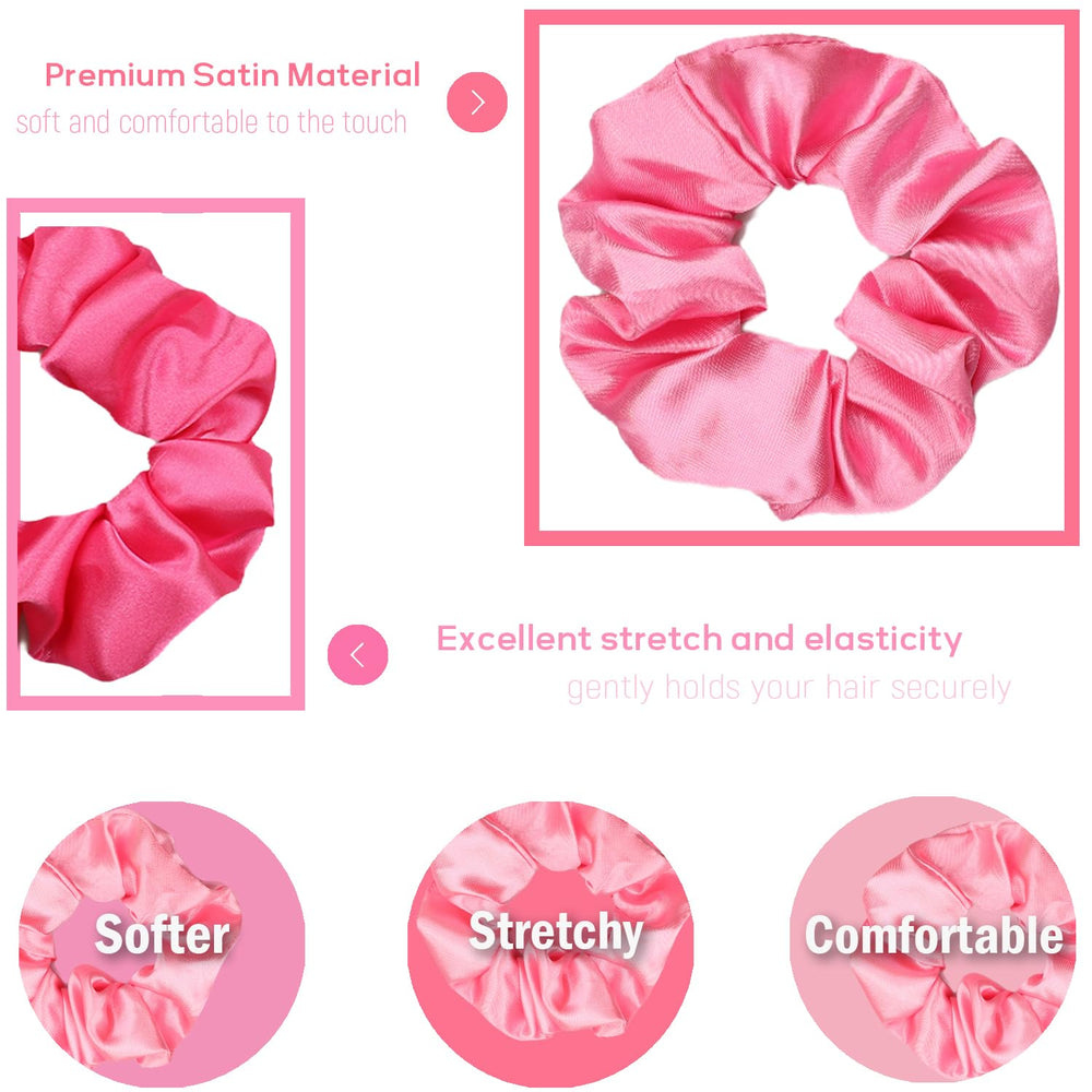 IVARYSS serre-cheveux satin rose pastel idéal pour un look élégant.