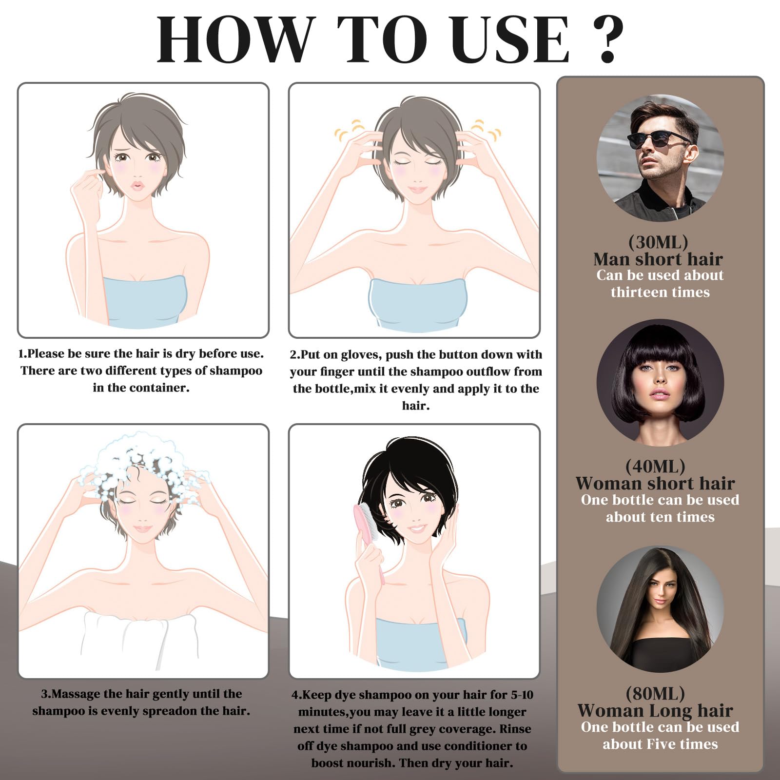 Ivnil offre une brillance naturelle et une couleur homogène sur les cheveux.