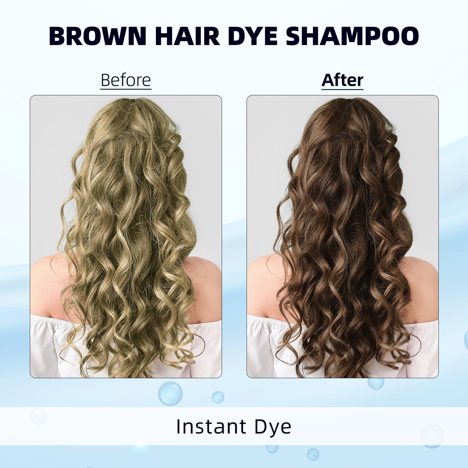 Ivnil colorant-cheveux-brun resultat: teinte brun naturelle et durable.