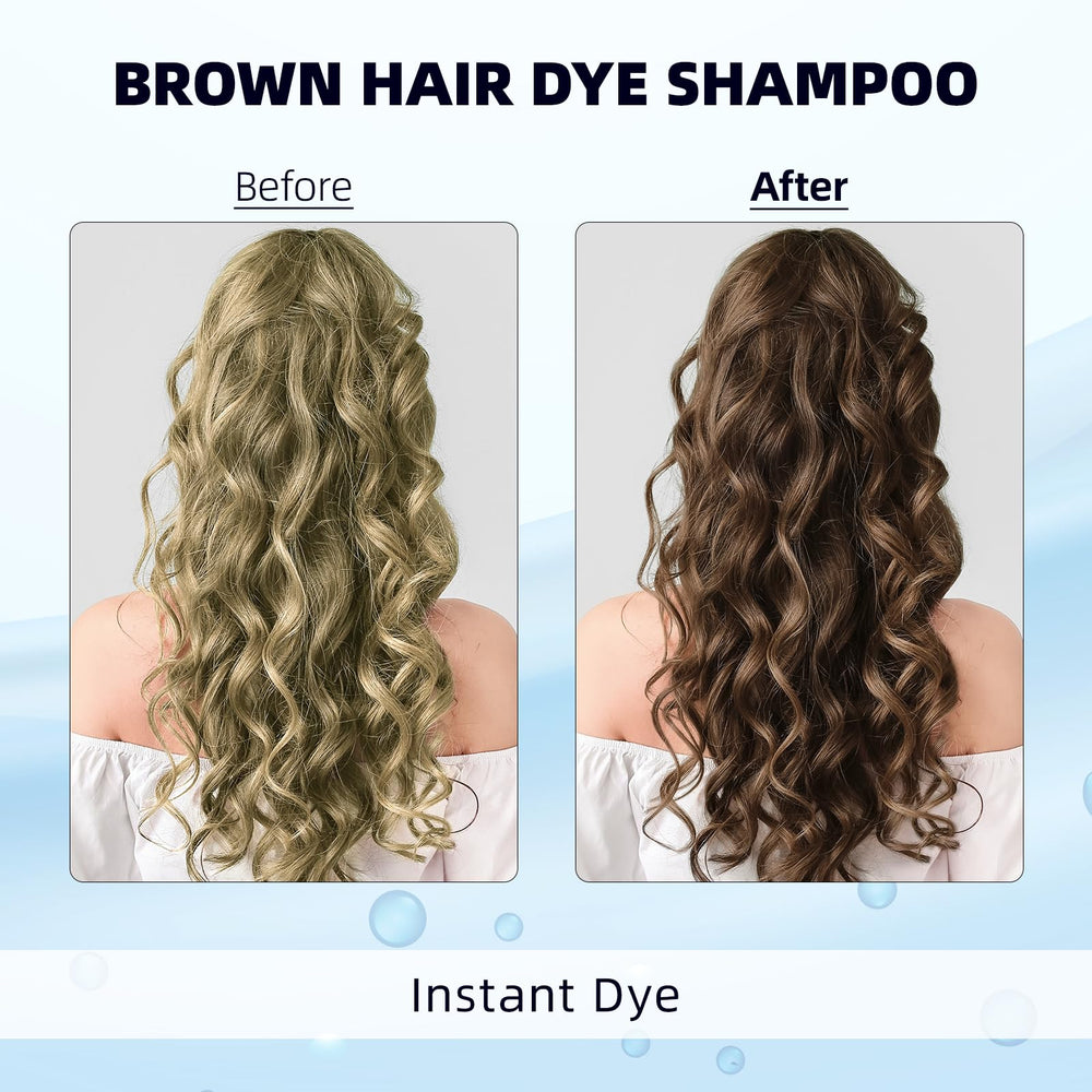 Ivnil colorant-cheveux-brun resultat: teinte brun naturelle et durable.
