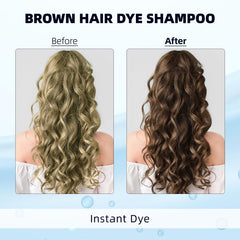 Ivnil colorant-cheveux-brun resultat: teinte brun naturelle et durable.