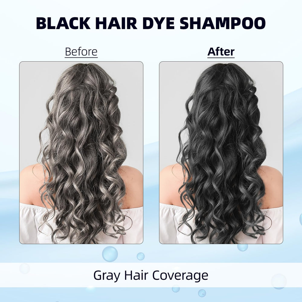 Ivnil couvre les gris pour un noir naturel et durable sur les cheveux.