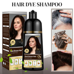 Ivnil Shampoing Colorant Brun Foncé : application sous la douche sans mélange.
