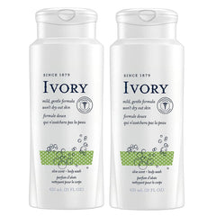 Ivory aloé : bouteille visible, hydratation douce après la douche.