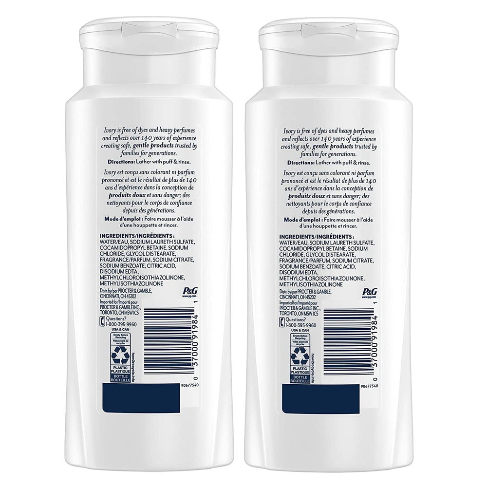 Ivory aloé : mousse riche offrant un lavage agréablement crémeux.