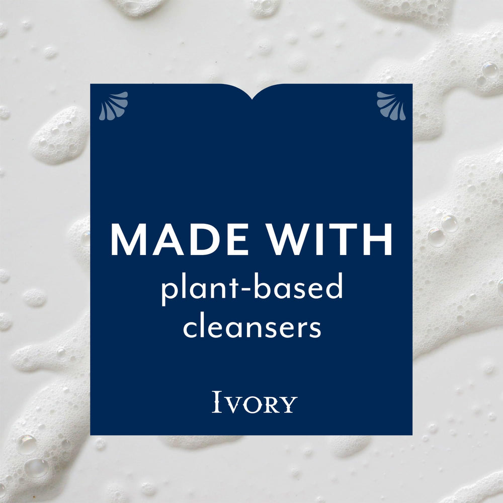 Ivory Body Wash Original creamy lather forming a luxurious cleanse