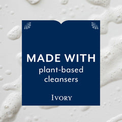 Ivory Body Wash Original creamy lather forming a luxurious cleanse