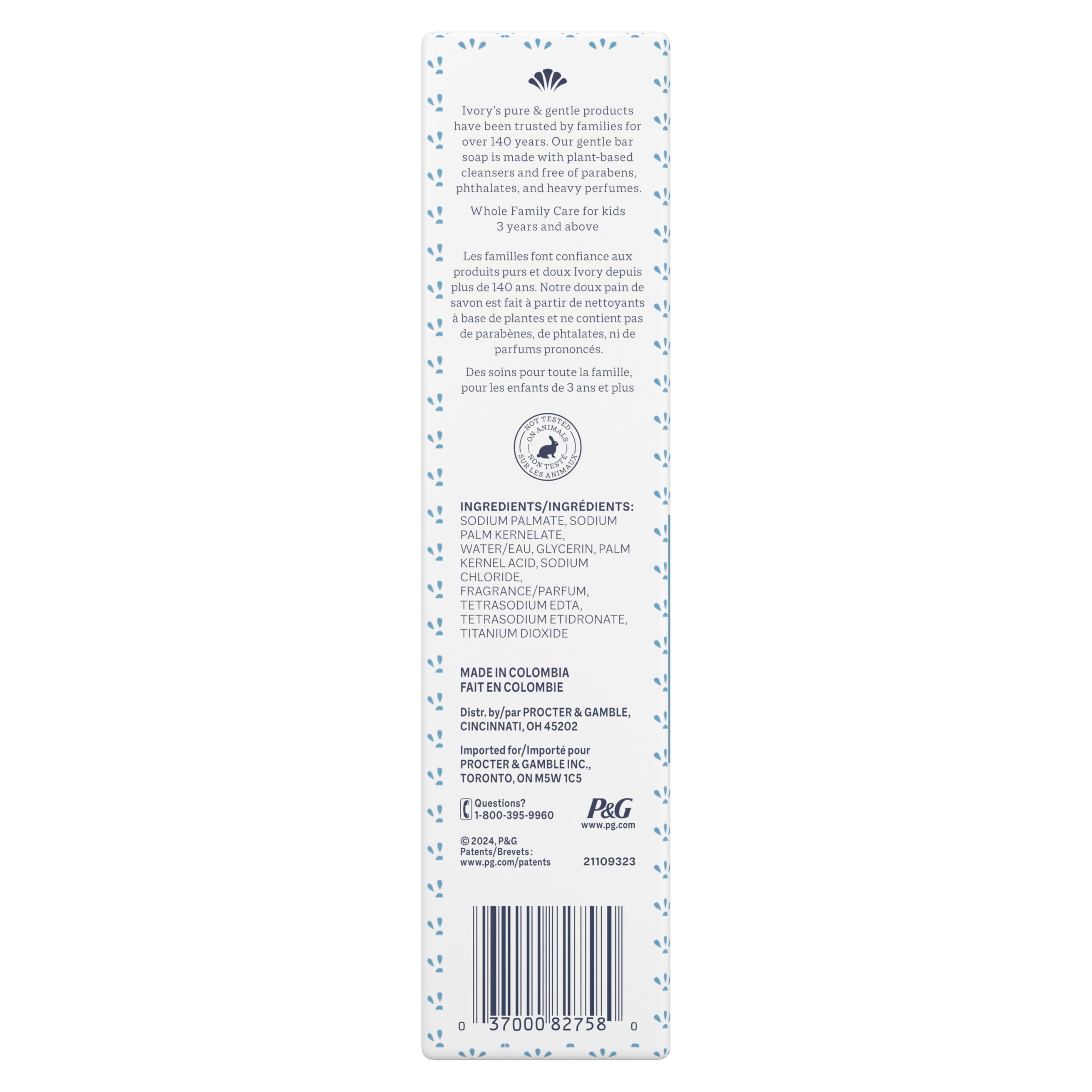 Ivory Savon Barre — usage quotidien doux et efficace.