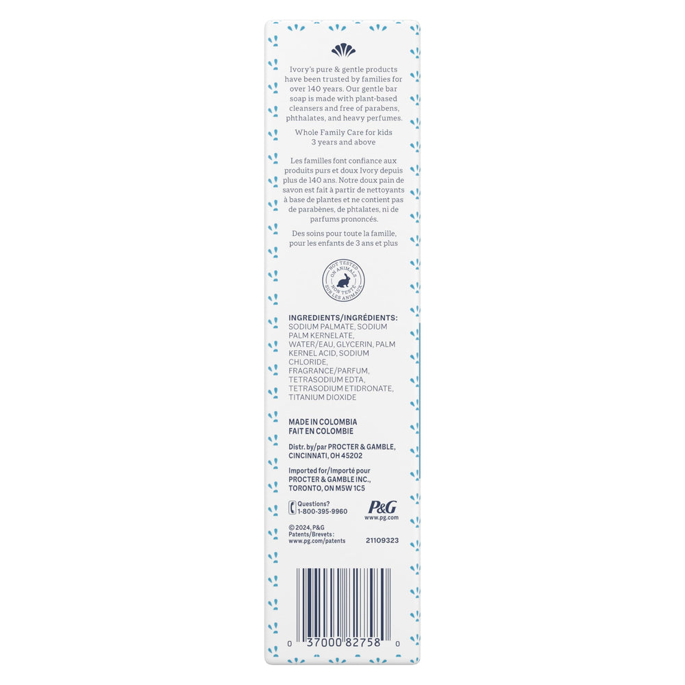 Ivory Savon Barre — usage quotidien doux et efficace.