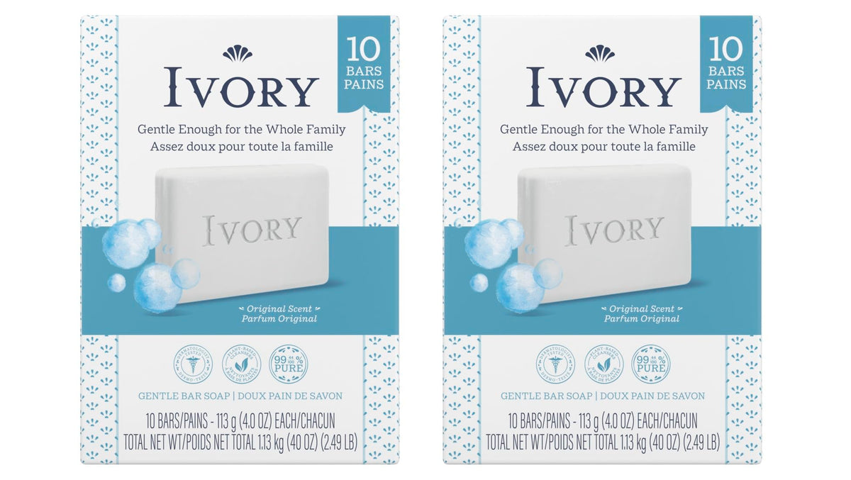 Ivory Savon Original dans son emballage, pack de 20 barres