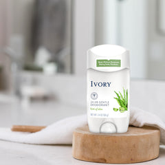 Ivory déodorant avec sel de mer Morte naturel pour une fraîcheur durable.