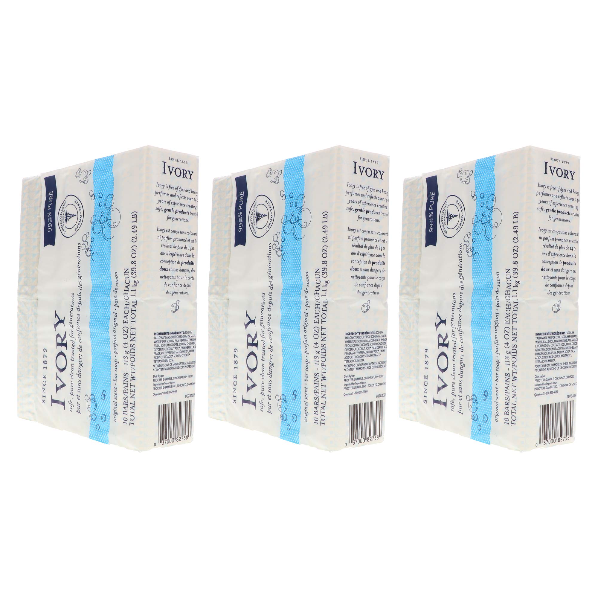 Savon Ivory sous douche, mousse légère prête à l’emploi.