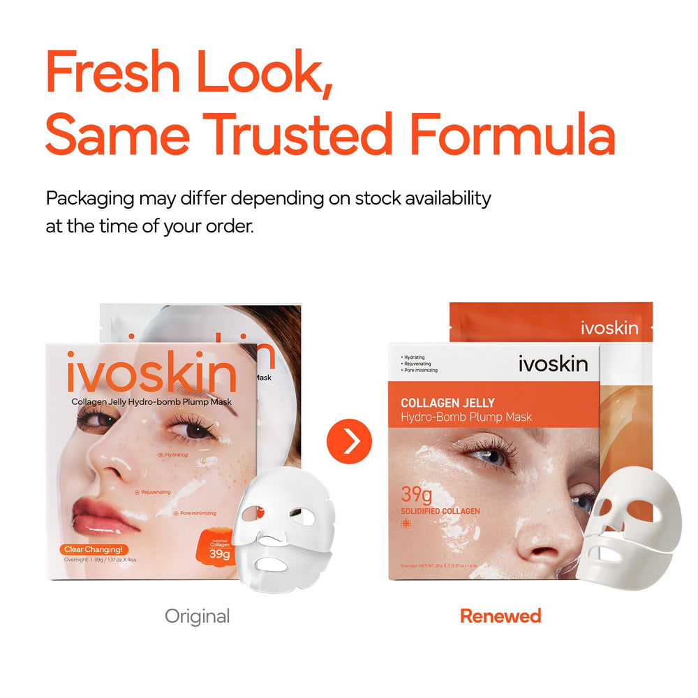 IVOSKIN Masque Collagène Gelée: eau de collagène pour peau repulpée.