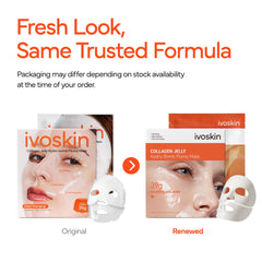 IVOSKIN Masque Collagène Gelée: eau de collagène pour peau repulpée.