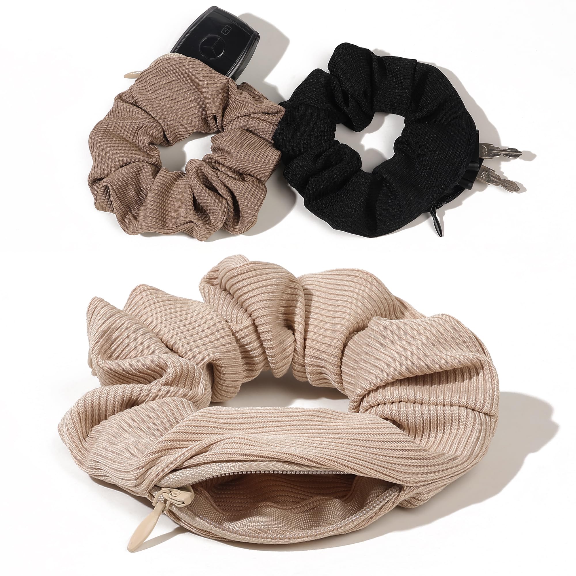 Ivyu pocket-scrunchies sur-coiffure, allure chic et sécurité des objets