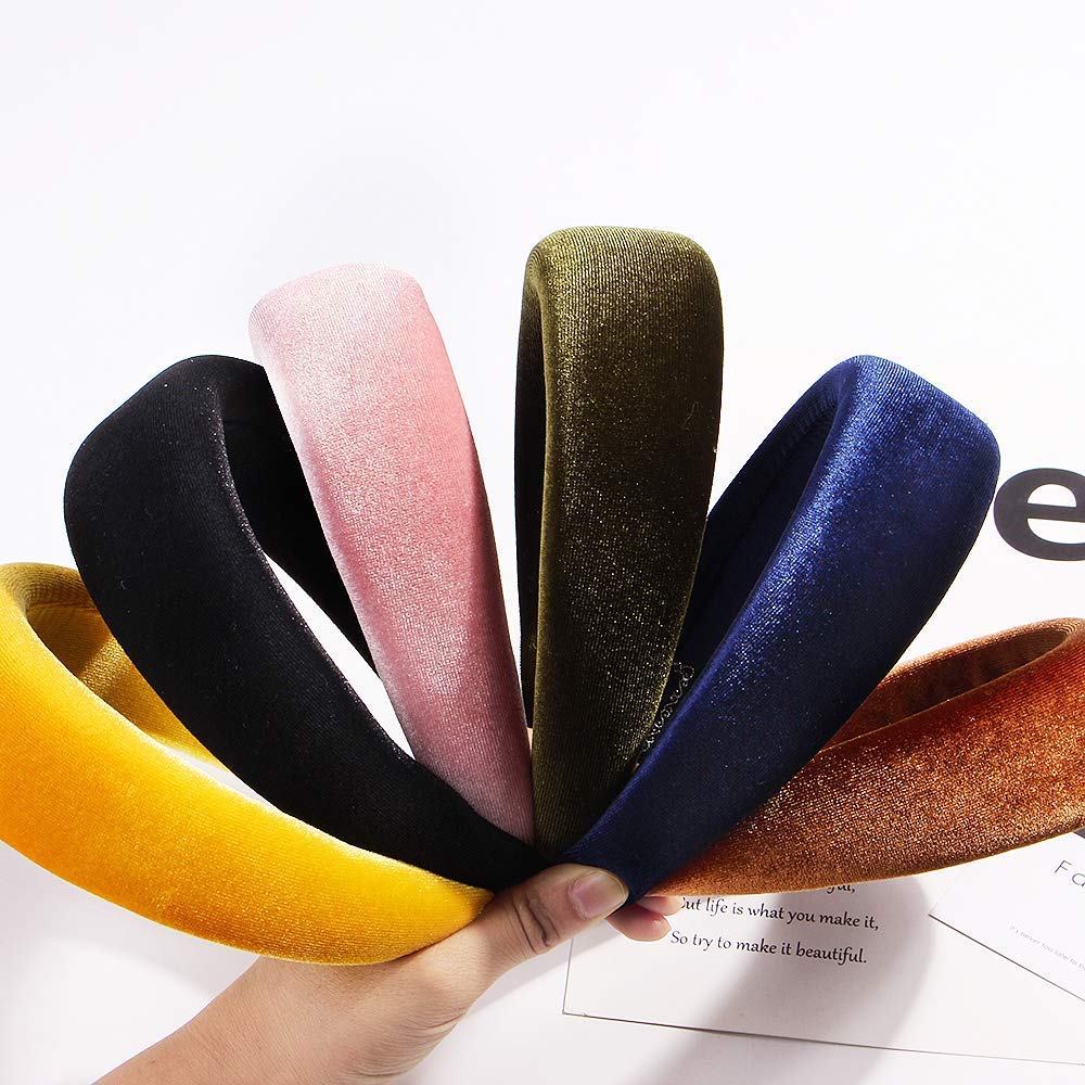 Ivyu bandeau velours rembourré, matériau durable et facile à porter.